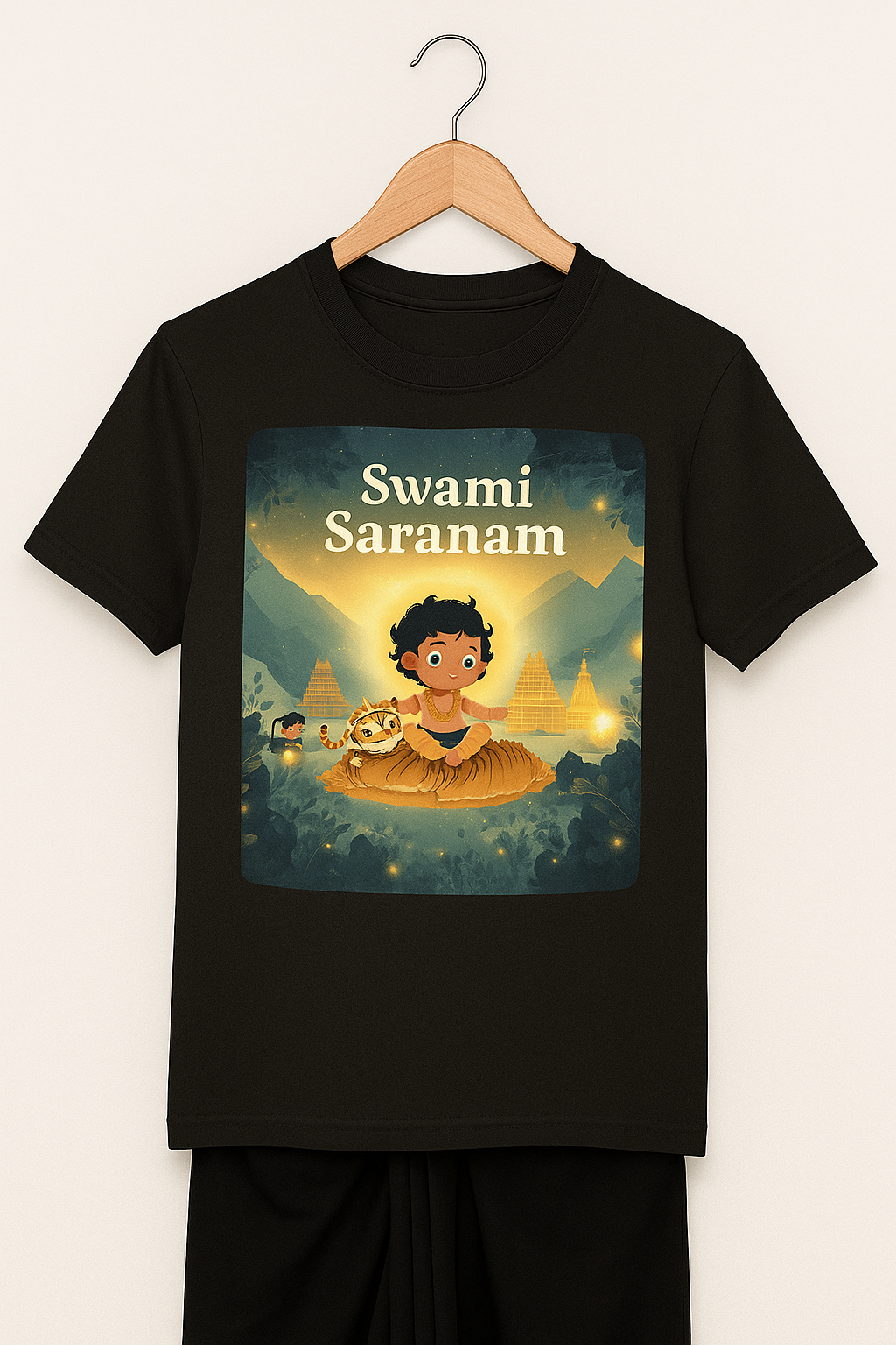 Kutty Swami Saranam Round Neck Half Sleeve T Shirt