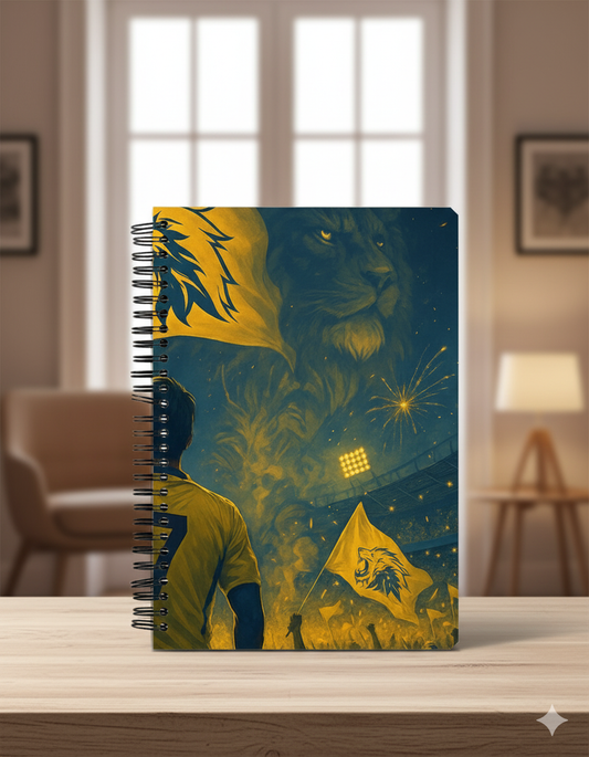The Roar of Excellence: CSK Legacy Moment Premium Notebook